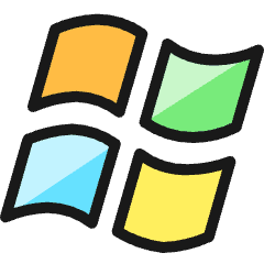 Microsoft Logo Icon from Ultimate Colors Set