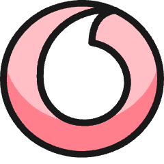 Vodafone Logo Icon from Ultimate Colors Set