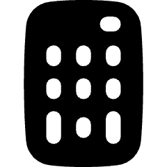 Remote Control Icon from Flex Solid Set