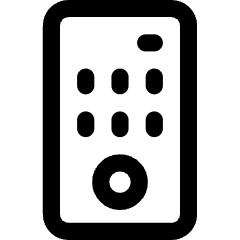 Remote Control Icon from Core Line Set