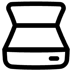 Scanner Icon from Plump Line Set