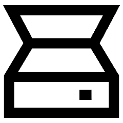 Scanner Icon from Sharp Line Set