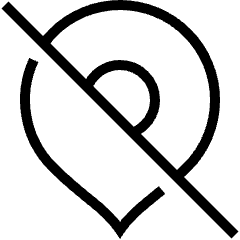 Location Off Icon from Platinum Set