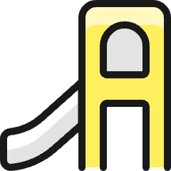 Family Outdoors Slide Icon from Ultimate Colors Set