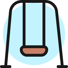 Family Outdoors Swing Icon from Ultimate Colors Set