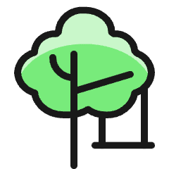 Family Outdoors Swing Tree Icon from Ultimate Colors Set