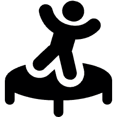 Trampoline Playing Icon from Ultimate Bold Set