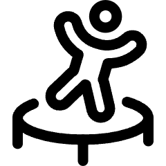 Trampoline Playing Icon from Ultimate Regular Set