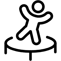 Trampoline Playing Icon from Ultimate Light Set