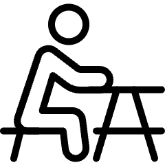 Outdoors Bench Sit Icon from Ultimate Light Set