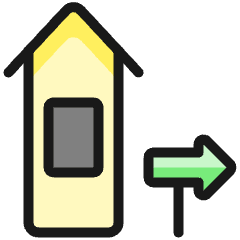 Outdoors Bird House 1 Icon from Ultimate Colors Set