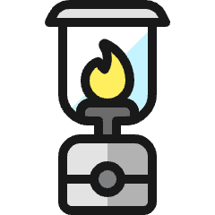 Outdoors Camp Flame Icon from Ultimate Colors Set