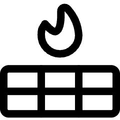 Outdoors Fire Camp Icon from Ultimate Regular Set