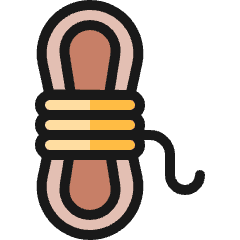 Outdoors Rope Icon from Ultimate Colors Set