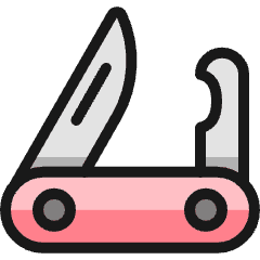 Outdoors Swiss Knife Icon from Ultimate Colors Set