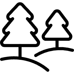 Outdoors Tree Valley Icon from Ultimate Light Set