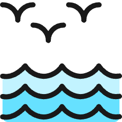 Outdoors Water Birds Icon from Ultimate Colors Set