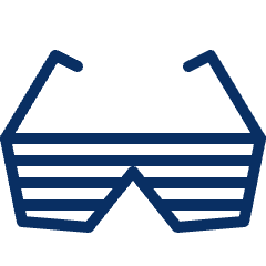 Glasses 5 Icon from Cyber Duotone Set