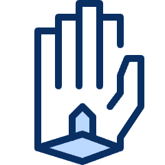 Glove 1 Icon from Cyber Duotone Set
