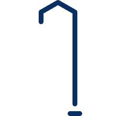 Walking Cane Icon from Cyber Line Set