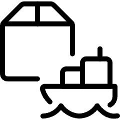 Shipment Boat Icon from Ultimate Light Set