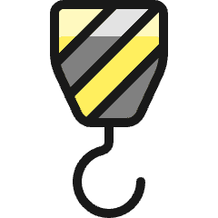 Shipment Crane Hook Icon from Ultimate Colors Set