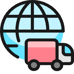 Shipment International Icon from Ultimate Colors Set