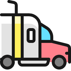 Shipment Truck 1 Icon from Ultimate Colors Set