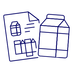 Packaging Blueprint Illustration from UX Line Set