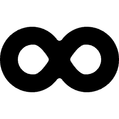 Button Loop 1 Icon from Micro Solid Set