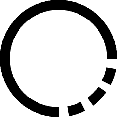 Loading Circle Icon from Sharp Line Set