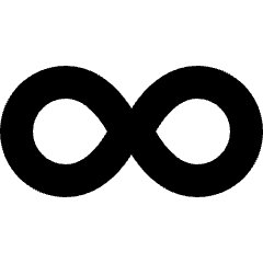 Loop 1 Icon from Sharp Solid Set