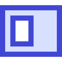 Tile Window Left Icon from Sharp Duo Set