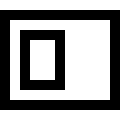 Tile Window Left Icon from Sharp Line Set