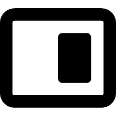 Tile Window Right Icon from Core Solid Set