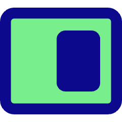 Tile Window Right Icon from Core Pop Set
