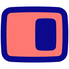 Tile Window Right Icon from Plump Pop Set