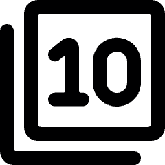 Paginate Filter 10 Alternate Icon from Ultimate Bold Set
