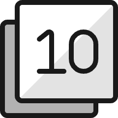 Paginate Filter 10 Icon from Ultimate Colors Set