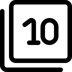 Paginate Filter 10 Icon from Ultimate Regular Set