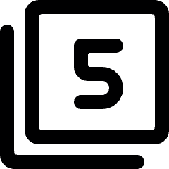 Paginate Filter 5 Alternate Icon from Ultimate Bold Set