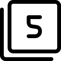 Paginate Filter 5 Icon from Ultimate Regular Set
