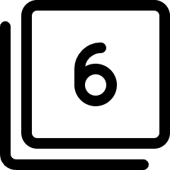 Paginate Filter 6 Icon from Ultimate Regular Set
