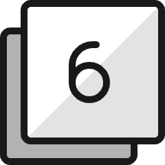 Paginate Filter 6 Icon from Ultimate Colors Set