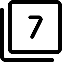 Paginate Filter 7 Icon from Ultimate Regular Set