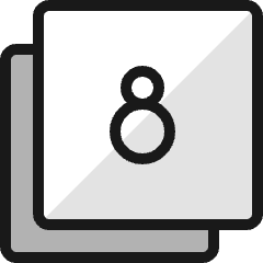 Paginate Filter 8 Icon from Ultimate Colors Set
