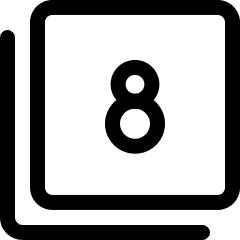 Paginate Filter 8 Icon from Ultimate Regular Set