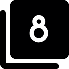 Filter 8 Icon from Ultimate Bold Set