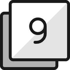 Paginate Filter 9 Icon from Ultimate Colors Set