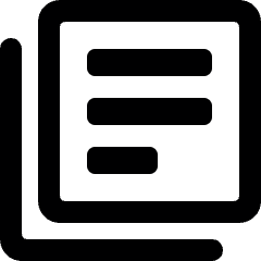 Paginate Filter Text Alternate Icon from Ultimate Bold Set